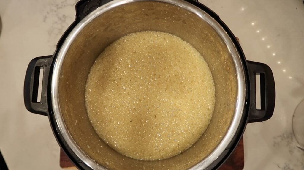 Pressure cooked pastina